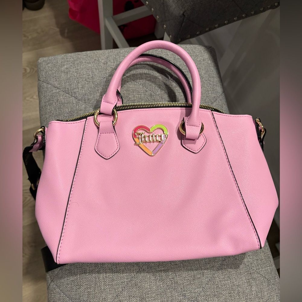 Juicy Couture Love Mode Satchel Fondant Pink Purse View 2